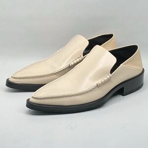 JIL SANDER Point Toe Leather Loafers size 37